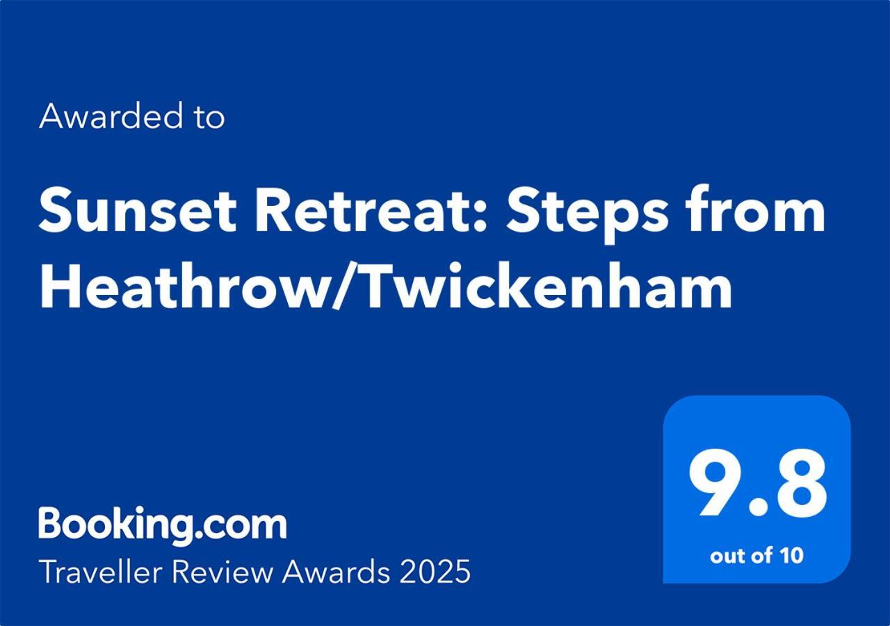 Ferienwohnung Sunset Retreat: Steps From Heathrow/Twickenham Hounslow Exterior foto